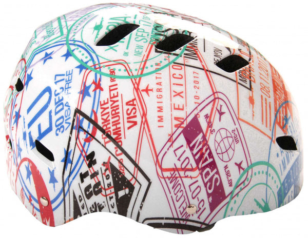 Fiets-/skatehelm Volare Travel the World 55-57cm