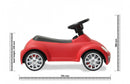 loopauto Beetle 70 x 30 x 38 cm rood