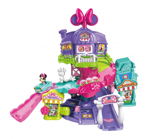 VTech Toet Toet Minnie's Winkelparadijs + Minnie Mouse Cabrio + Licht en Geluid