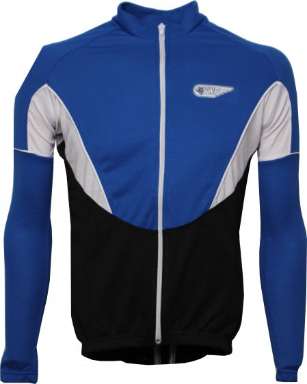 fietsshirt LM Bonfanti polyester heren blauw maat S