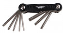 multitool Torx 8,5 cm zwart/zilver 8 functies