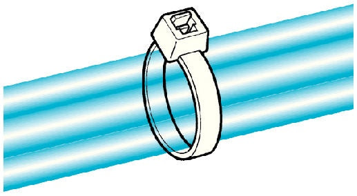Kabelbinders Kort 2.5mm X 100mm Zwart Per 100