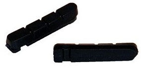 remblokrubbers V-brake 54 x 10 mm zwart 2 stuks