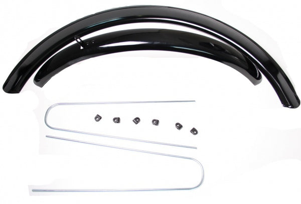 Spatbordset 24" ATB gemaakt van staal 60mm - zwart