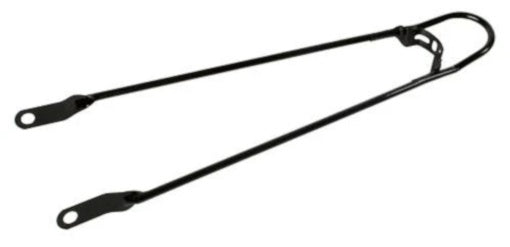 Spatbordstang 28" met bumper - zwart