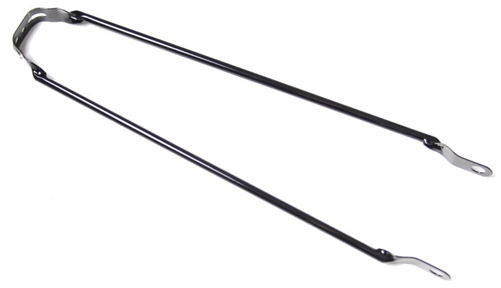 Spatbordstang 28"  Zwart met 6mm-gat