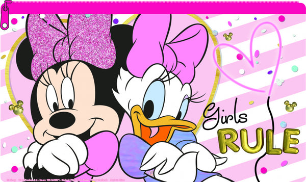 etui Minnie Mouse junior 24 x 15 cm roze/wit