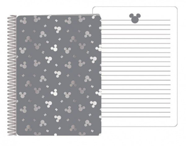 notitieboek A5 Mickey Mouse 14,5 x 21 cm papier grijs/wit