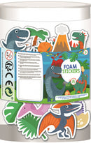 stickerbus jongens 7 x 7 x 10 cm foam wit/groen 50 stuks