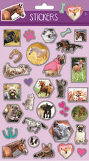 stickers Holograpic junior 25 x 14 cm EVA paars 35 stuks