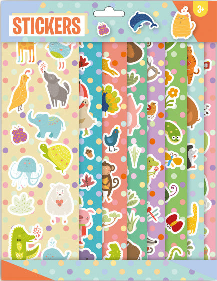 stickerset junior 21 x 29,5 cm papier mintgroen 8-delig