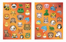 stickervel Emoticon junior 21 x 30 cm papier rood 2 stuks