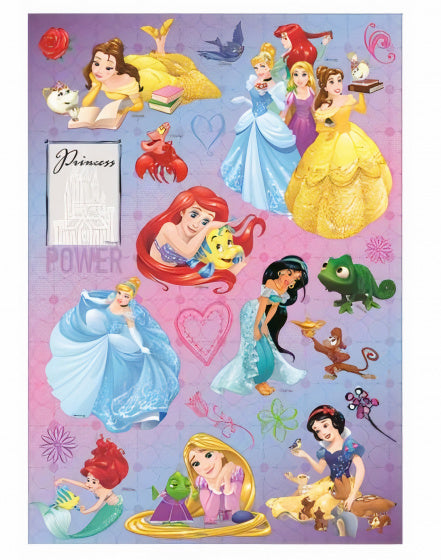 stickervel prinses junior 21 x 30 cm papier paars 2 stuks