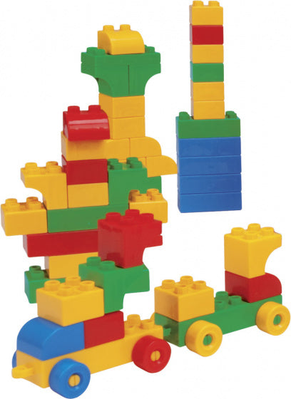 bouwblokken Mini Blocks junior rood 135-delig