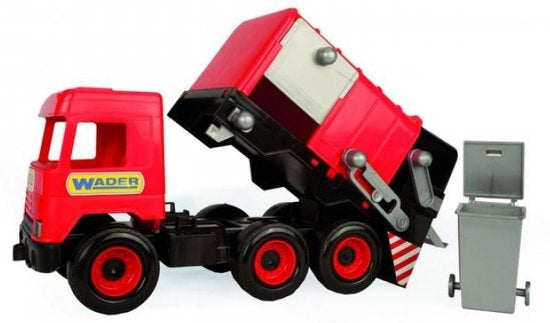 speelgoed Vuilniswagen rood 43 cm