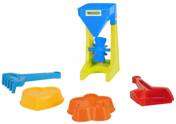 strandset watermolen 21 cm 5-delig blauw