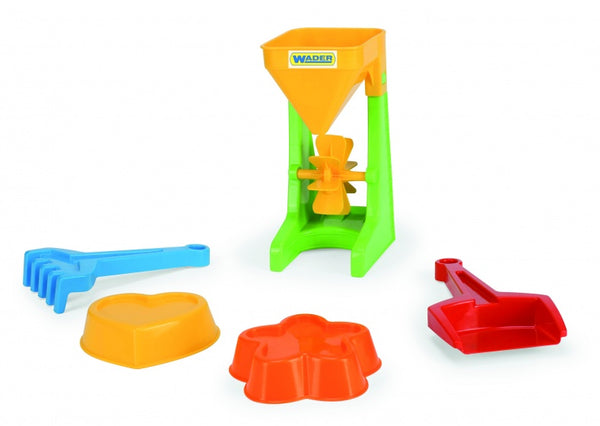 strandset watermolen 21 cm 5-delig geel