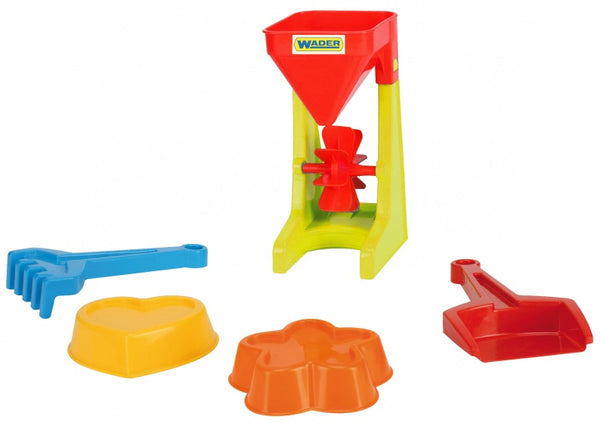 strandset watermolen 21 cm 5-delig rood