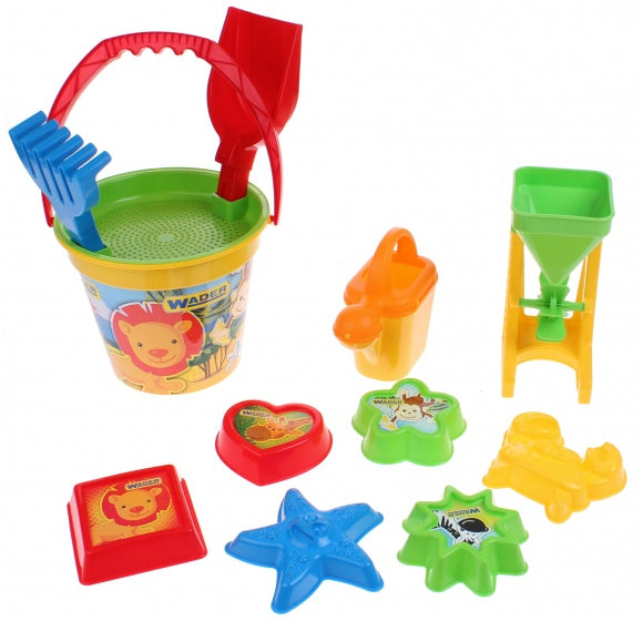 strandspeelset Jungle 12-delig multicolor