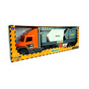 vrachtwagen met oplegger en containers 78 cm multicolor