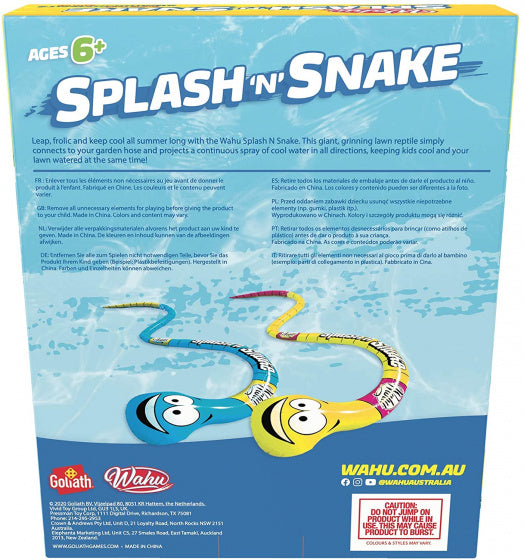 watersproeier Splash 'n' Snake junior 4 meter blauw