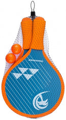 beachball set Palm Springs 4-delig blauw/oranje