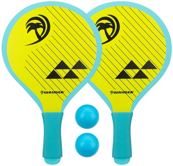 beachball set Palm springs 4-delig geel/lichtblauw