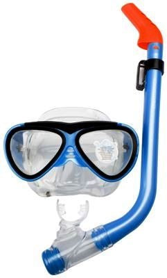 snorkelset junior blauw 2-delig