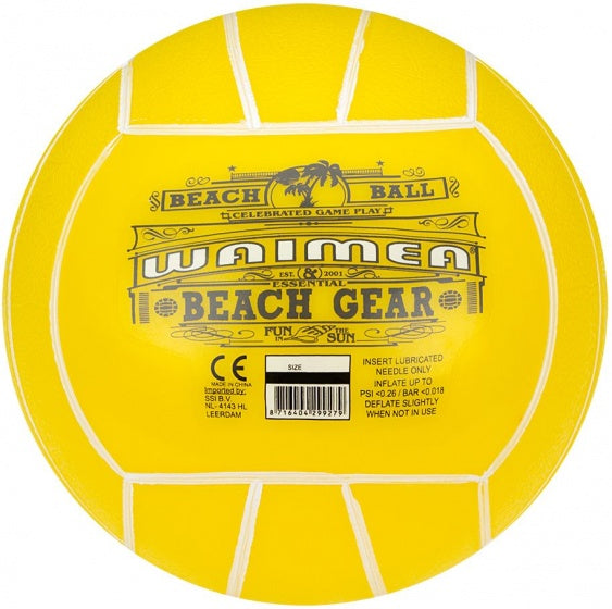 strandbal 13 cm geel