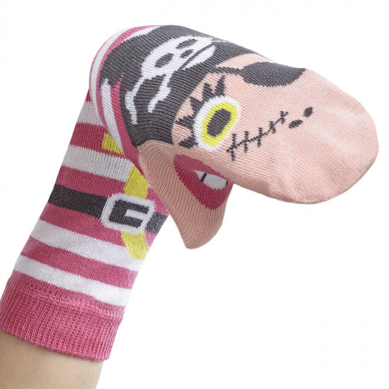 popsokken Say Ahoy Lovely! meisjes katoen roze mt 23-26