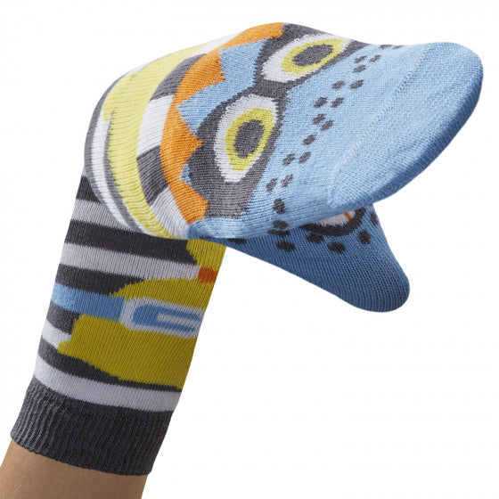 popsokken Say Catch ME! jongens katoen zwart/wit mt 23-26