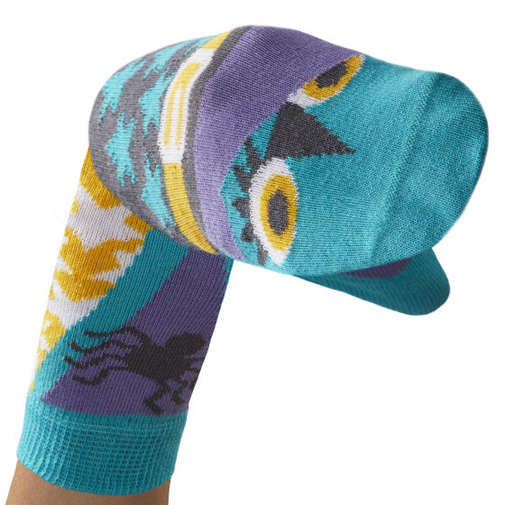 popsokken Say Hocuspocus! meisjes katoen blauw/paars mt 23-26