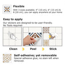 muurstickers Azulejo 10x10 cm 24 stuks unisex multicolor