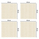 stickers kerstboompatroon 45 x 45 cm PVC 4 stuks