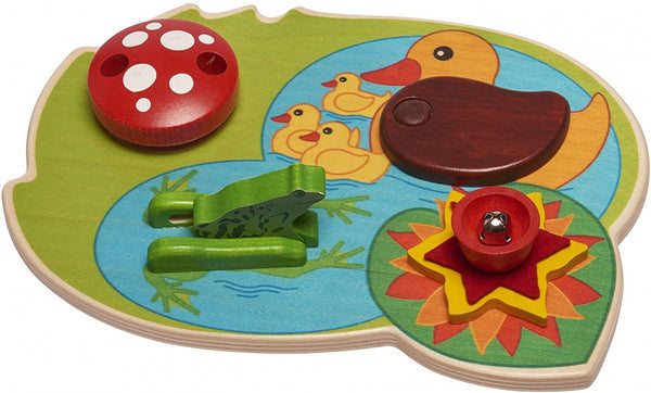 activity speelgoed vijver 29 x 20 cm hout groen/blauw
