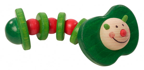 appelworm hout 11 cm groen/rood