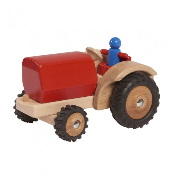 tractor 23,5 cm hout rood