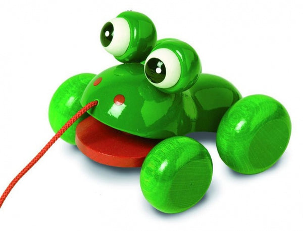 trekdier kikker 12 cm groen