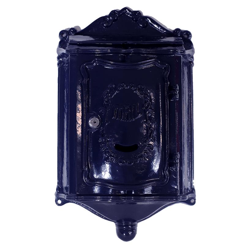 Nostalgische Brievenbus blauw 70064
