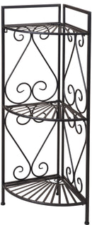 Plantenrek hoekmodel staal met 3 treden