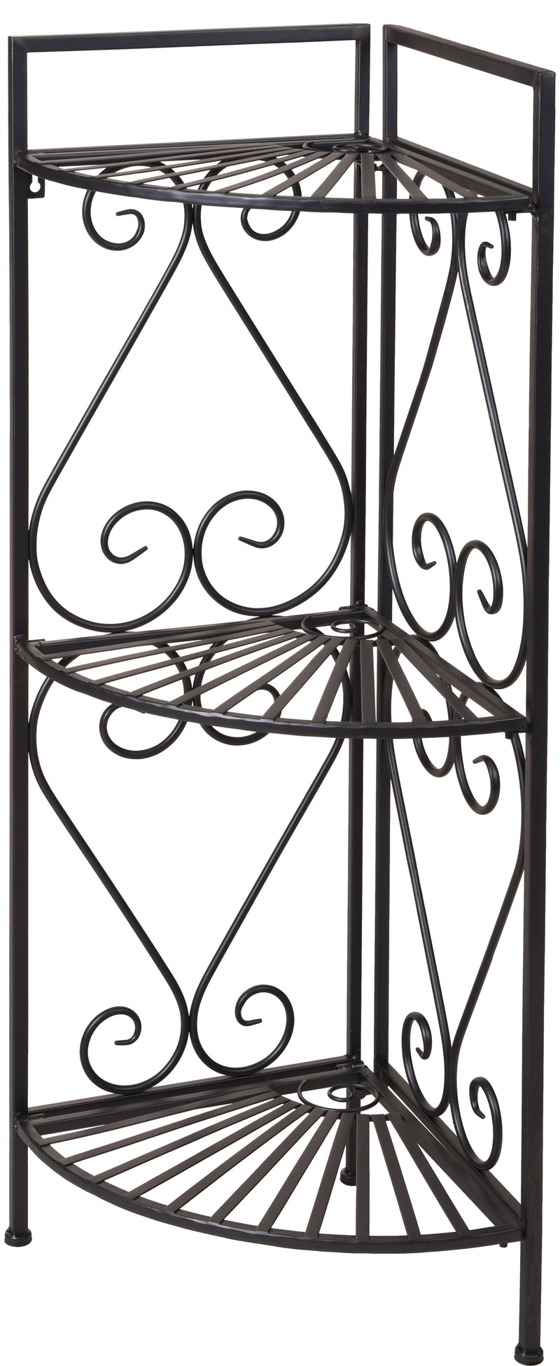 Plantenrek hoekmodel staal met 3 treden