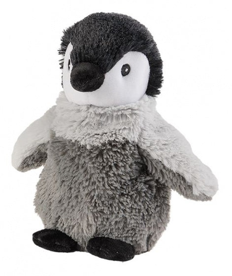 warmteknuffel pinguïn 19 cm grijs