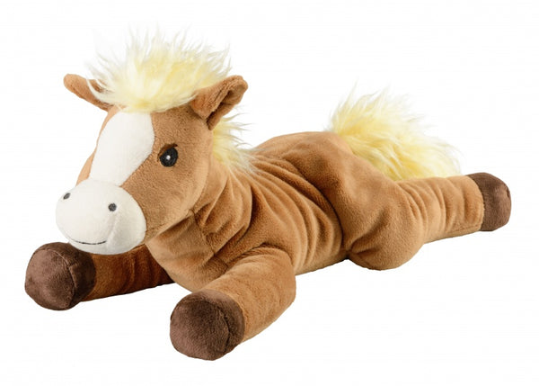 warmteknuffel pony 36 cm bruin