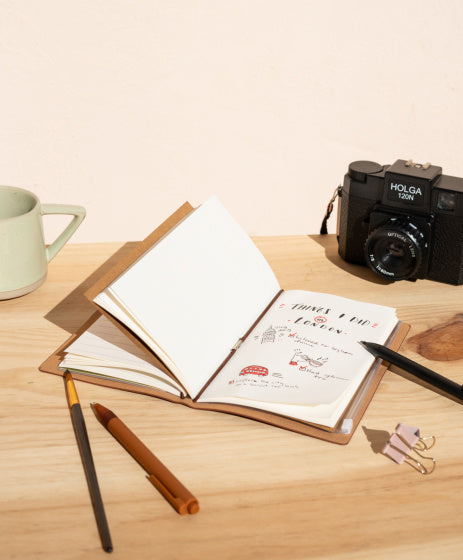 notitieboek Fantastic Beasts imitatieleer bruin