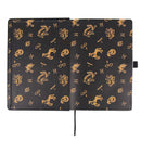 notitieboek Harry Potter A5 papier zwart/goud 2-delig