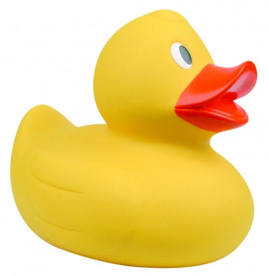 Badeend groot 21 x 18 cm geel