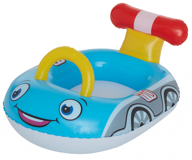 opblaasauto junior 75 x 58 cm PVC blauw