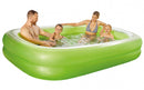 opblaaszwembad 262 x 175 x 50 cm transparant/groen