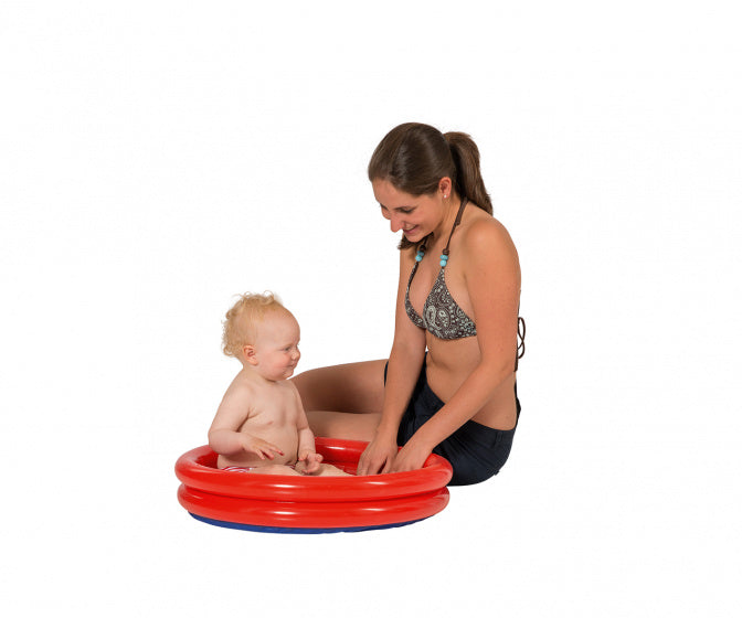 opblaaszwembad junior 60 x 15 cm PVC rood/blauw
