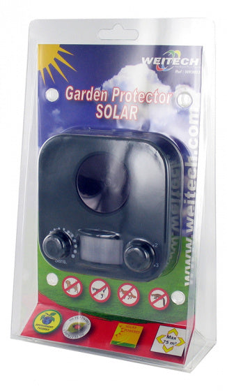 WEITECH GARDEN PROTECTOR KATTENVERJAGER OP ZONNE-ENERGIE 10,5X11,5X5 CM